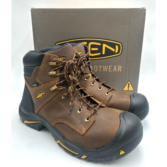 Keen MT. Vernon 6'' WP NEW Men's Work Boot Brown/Black (SOFT TOE) US Size 15 D - Picture 1 of 10